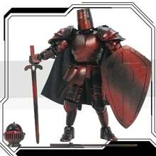 1 Set de Figura de Acción Modelo de Caballero Medieval - Marionetas articuladas con accesorios, juego de construcción creativo para mayores de 14 años, material de ABS para decorar y coleccionar