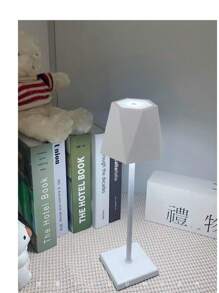 1pc Cordless Rechargeable Lamp With Touch Sensor Control, 3-Color Dimmable LED Light, Suitable For Bedroom, Desk, Cafe, Bedside, Outdoor, Living Room