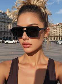 1 Cặp Kính râm gọng tròn phong cách Y2K cổ điển dành cho cả nam và nữ, thời trang cho thể thao, du lịch, bãi biển, lái xe, chống tia UV, hoạt động ngoài trời, đi bộ đường dài, chơi gôn, phong cách đường phố, tiệc tùng, chống nắng - Nhiều màu - Xem 1