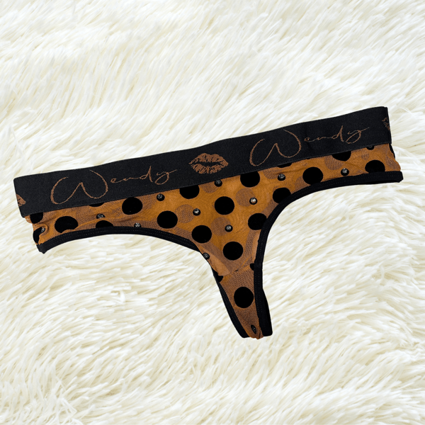 Tanga terciopelo fresca