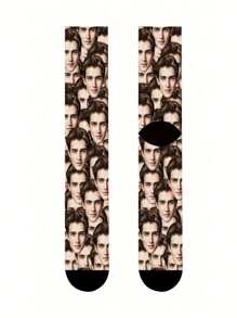 1 双定制脸部袜子、定制照片袜子、定制印花袜子、个性化搞笑脸部袜子、定制图片袜子、在袜子上放任意脸部、周年纪念礼物、情人节礼物、生日礼物、结婚礼物、母亲节礼物、父亲节礼物、最好的朋友礼物、给妈妈/爸爸的礼物、给女朋友/男朋友的礼物、给她/他的礼物