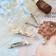 20pcs/Set French Hairpin Clips Base, Blank Automatic Clips, Handmade Bow Hair Clips, DIY Jewelry Making Supplies