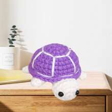 DIY Cute Turtle Crochet Kit For Beginners With Step-By-Step Video Tutorials And Text Version Illustration Knitted Easy To Understand And Learn How To Crochet Animal Kit With Crochet Hooks For Creative Festival And Birthday Gift(Random Accessory Colors)Needle (1 Color Randomly Selected From 8 Colors, Total Shipment Quantity 1), Kintting Markers (1-2 Random Colors Out Of 8, Total Quantity Of 2 Shipped)