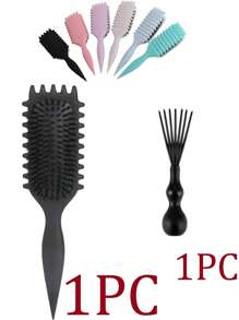 Nuevo set de cepillos para definir el rizado, 1 pieza Cepillo redondo limpiador de cabello, 1 pieza Cepillo moldeador y definidor de rizo para cabello rizado de mujer, diseñado por Candybrush