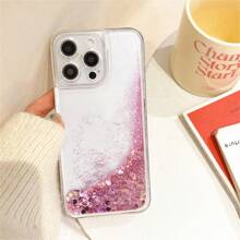 Heart A Quicksand 保护壳 BlingBling-闪亮设计，防震防摔-兼容 iPhone 用户-送给女孩和青少年的完美礼物兼容 iPhone16/7/8/11/12/13/14/15/X/XR/Xs/Plus/Pro/Pro Max/SE2