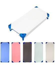 1 Pc Fitted Crib Sheets Daycare Mat Sheets, Breathable Fabric Toddler Fitted Sheets For Standard Crib, Daycare Nap Mat - Multicolor - View 1