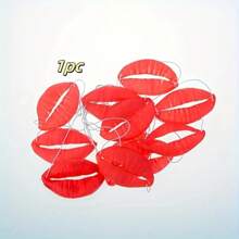 [1 phụ kiện môi xúc xích khổng lồ] 1 phụ kiện môi xúc xích đỏ khổng lồ, phụ kiện tiệc cưới, phụ kiện ngày lễ tình nhân, phụ kiện hóa trang miệng ngộ nghĩnh cỡ lớn, vật dụng sự kiện mới lạ, kích thước Halloween 2,17in * 3,94in - Nhiều màu - Xem 2