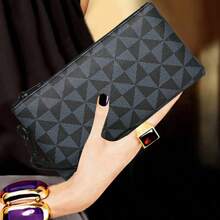 Men's Hand Bag Small Square Bag Stitching Handbag Fashion Fashion Niche Wrist Bag Print Mini Bag Small Bag - Multicolor - View 6