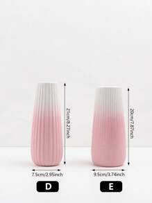 1Pc Pink Ceramic Vase, Ceramic Flowers Vase Modern Style For Modern Table Shelf Home Decor Centerpieces Wedding Party Artificial Decorative Vase Back To School Room Decor School Supplies Flower Vase Glass Vase