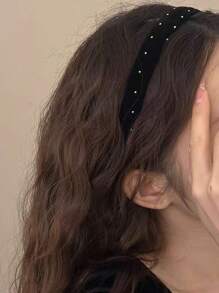 2pcs/Set Women Headbands, Luxury Rhinestone Embellished Hair Accessories For Date, Gift, Evening Party Hairband Hair Hoop Head Accessories