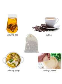 10/5 أكياس بسحاب، أكياس شاي قابلة لإعادة الاستخدام، أكياس توابل للطهي، حساء/أعشاب/شاي أوراق مفرقعة، أكياس قماشية طبيعية صغيرة لتصفية الجبن، أكياس معطرة فارغة للعودة إلى المدرسة - متعدد الألوان - مشاهدة 5