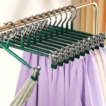 20 件/1 件全浸防腐防锈裙子/裤子/袜子/内衣无痕夹，不锈钢防锈衣服晾衣架带无痕夹，适用于家庭和服装店，可调节