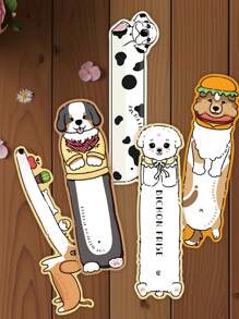 30PCS Read Puppy Themed Bookmarks Cartoon Graffiti Stickers Water Cups Computer Suitcases Decorated Waterproof Stickers