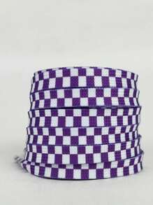 New Fashionable & Versatile Checkered Shoelaces, Comfortable Sporty Replacement Laces - Multicolor - View 14