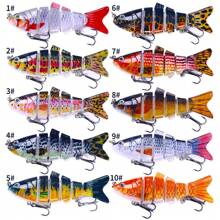 HENGJIA 1PC 10cm18g Wobblers 6 Segments Pike Sinking Fishing Lures Artificial Multi Jointed Sections Artificial Hard Bait Trolling Pike Carp Fishing Tools - Multicolor - View 11