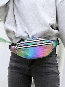 1pc Fashion Colorful Women Waist Bag, High-Quality Material, Adjustable Strap, Casual Daily Bag Suitable For Young Women - Travel, Shopping, School, Date, Gift, Outdoor, Travel - Multicolor - View 5