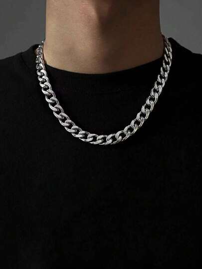 1 pieza Collar de moda hip-hop y genial NK para hombres