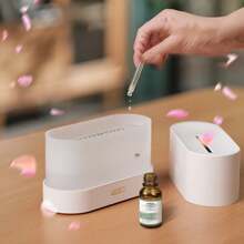 1pc Colorful Humidifier, Dynamic Sound Pickup Home Large Capacity Fog Volume, Air Aromatreatment Machine 3D Simulation Flame Aromatherapy Machine Home Desktop Indoor Diffuser Essential Oil Diffuser Automatic Spray Simulation Of Volcanic Flame Aromatherapy Machine