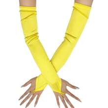 1 đôi găng tay dài không ngón kiểu dáng thanh lịch, cổ điển, màu trơn, thích hợp cho tiệc tùng, hẹn hò, đám cưới, tiệc sinh nhật, biểu diễn, cosplay, các sự kiện buổi tối mùa hè. - A - Xem 6