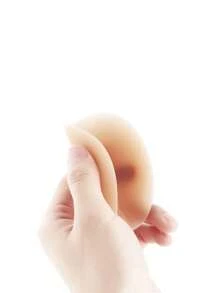 1 对可重复使用隐形硅胶乳贴胸垫自粘式胸部文胸贴垫贴纸配件女士提升 - 米色 - 查看 6