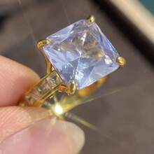 1 件时尚创意闪亮独特波西米亚风格结婚/订婚戒指，适合女性日常佩戴 - 彩色 - 查看 4