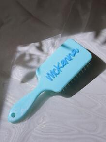 1 件定制名字按摩桨刷，马卡龙色礼物，适合女士，日常和节日礼物