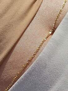 1PC 925 Sterling Silver Belly Waist Chain For Women Daily Wear Summer Chain Women's Dainty Body Jewelry Adjustable Body Chain Gift For Her - Waist Chain - View 6