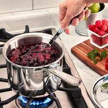 All-Clad Specialty - Juego de 5 herramientas de cocina de acero inoxidable con herramientas de cocina, utensilios de cocina plateados - 1 - Ver 7