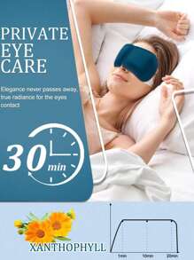 Lutein Steam Eye Mask, Long-Lasting Thermal Treatment, Moisturize Eyes, Relieve Fatigue, Relax Body And Mind, Suitable For Students Using Computers/Phones, Busy Office Workers, Business Travelers, Tourists And Late-Night People, Eye Care, Relieve Eye Strain And Improve Sleep, Mild And Unscented, Disposable Heated Eye Patch/Mask