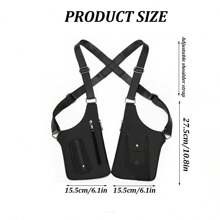 Underarm Bag With Dual Shoulder Straps, Multi-Pocket Anti-Theft Bag, Casual Underarm Backpack, Anti-Theft Hidden Underarm Wallet, Pocket Leather Case Casual Shoulder Bag - Multicolor - View 2