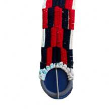 Cincho para Caballo Montura Silla Charra Artesanal Comodo y Tradicional - Rojo-negro - Ver 3