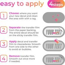 2pcs Custom Windshield Sticker, Unisex Car Decal, Essential Car Exterior Accessories For BMW, Mercedes-Benz, Audi, And More, Available In White, Black, Pink, Red, Colorful Laser Mix - Personalized Text Decal For Cars, Trucks, SUVs - Multicolor - View 4