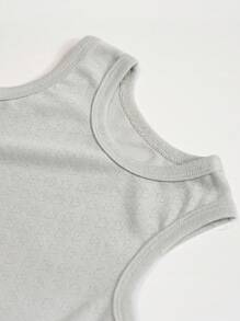 3 件套女婴无袖休闲连体衣套装，可爱婴儿新生儿连体衣 - 彩色 - 查看 3