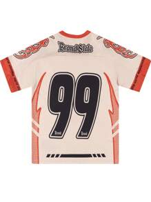 TIANLENGLE 男士运动服短袖棒球服T恤夏季 - 米色 - 查看 3