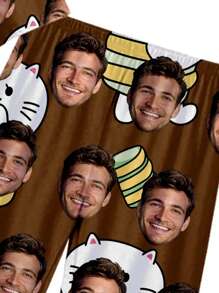 Spring New Men's Custom-Made Sleepwear, Round Neck Pullover Top And Shorts 2 Pieces Set, Minimalist Design, Comfortable Home Wear - Multicolor - View 4