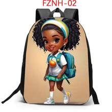Cartoon Mode Stijl Student Casual Veelzijdige Rugzak, Tiener Dagelijkse Reisrugzak, Meisjes Schooltas