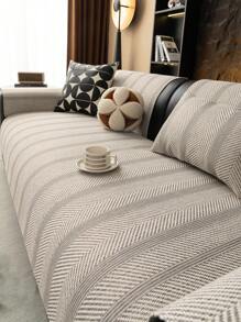 1pc All Season Chenille Sofa Seat Cushion Cover, Modern Minimalist Fashion High-End Dust-Proof Anti-Slip Sofa Seat Pad, Washable, Warm, Colorfast, Pet-Friendly, Fits Bedroom, Office, Living Room, L-Shaped Sofa 1/2/3/4 Seat