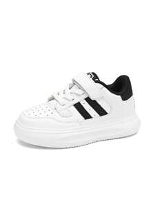 Zapatos blancos pequeños generales para niños y niñas, zapatos escolares de pizarra, zapatos deportivos casuales para estudiantes, zapatos deportivos blancos para actividades al aire libre, antideslizantes, zapatos para correr