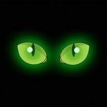 夜光绿色马桶座贴花 - 可移除防水自粘贴纸，适用于浴室、客厅、卧室和办公室墙壁装饰，光滑表面采用迷人的夜光设计 - 彩色 - 查看 2