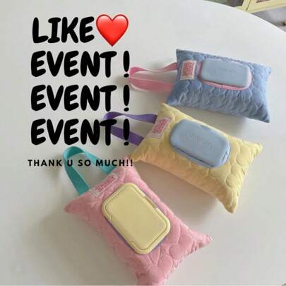 Korean Style Macaron Color Car Tissue Box, Waterproof Paper Towel Cover, Cute Pet Stroller Wet Wipes Hanging Bag,Tissue Box Holder,Napkin Holder,Festival Family Gathering,Kitchen Dining Table Decor For Home Kitchen Bedroom Living Room Dining Room, Home Decoration Accessories, Decorative Box,Women Wedding Gift,Summer Travel Holiday Festival Must-Have