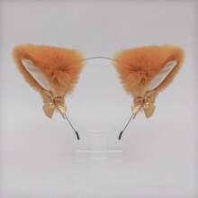 1pc Cat Ear Headband With Bow For Cosplay - Multicolor - View 20