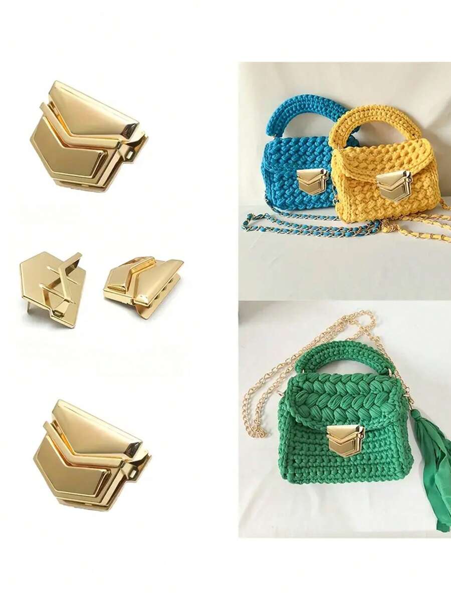 1/2pcs Zinc Alloy Snap Lock Buckle, For Making Wallets, Luggage Hardware, Climbing Carabiners - Multicolor - View 1