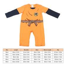 Suave body para bebé con bordado Mod. G O K U para primavera y otoño. - Naranja - Ver 3