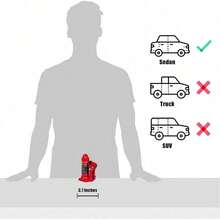 Gato de Botella hidráulica soldada con Molde de soplado, Estuche de Almacenamiento, 2 toneladas (4 Libras) Capacity, Rojo - 2 toneladas (4000 libras) - Ver 6