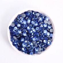 1440 件平底圆形粘贴式水钻，SS3-SS30，适用于服装、鞋子、帽子和配饰 - 淺蘭 - 查看 2