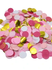1000/2000片圓形彩色紙花，桌飾紙花，夏威夷派對用品，適用於居家、飯店、生日派對、節日慶典等場合，增添歡慶氣氛，可放入氣球內或撒在空中以增強視覺效果，婚禮、婚前派對、週年紀念、週年慶典、畢業派對、單身派對、退休派對、慶祝活動、新娘派對紙花、飯店活動，高級金屬色與馬卡龍彩色紙花套組，熱帶主題派對 - 彩色 - 查看 6