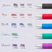Energel 0.5 Mm Black Needle Tip Pens 10 Pack Rtx Retractable Liquid Gel Pen, Great For Office, School & Home For Women & Men