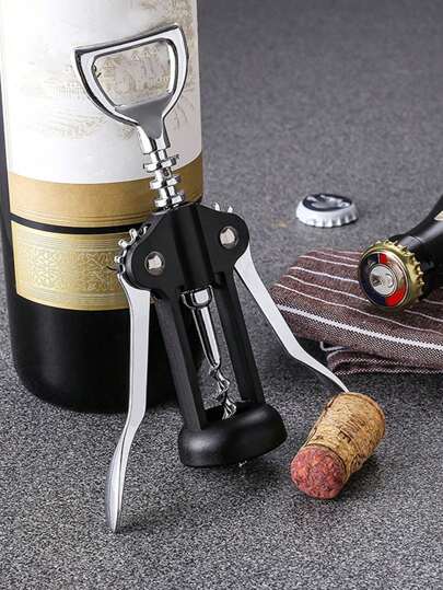 1 件金属开瓶器，锌开瓶器，纯色开瓶器，适用于酒吧或家庭，酒吧工具，婚礼派对礼物，酒吧配件，厨房小工具，瓶子装饰，家居装饰，圣诞礼物，杯子配件，送给朋友的礼物，送给家人的礼物，圣诞派对，户外、露营、送给父亲的礼物