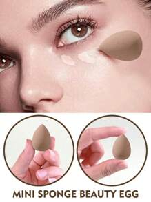 34pcs Makeup Brush Set, Including: 20pcs Makeup Brush, 3pcs Water Drop Makeup Sponge, 3pcs Triangle Powder Puff, 6pcs Mini Water Drop Makeup Sponge, 1pc Makeup Bag, 1pc Cleaning Tool, Makeup Brush Set, Mixed Makeup And Beauty Tools, Soft Bristles, Advanced Synthetic Red Powder Brush, Basic Makeup Brush