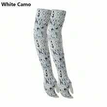 2 piezas de mangas deportivas para brazos, protección solar UV, cubierta para manos refrescante, calentador para running, pesca y ciclismo